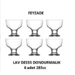 Tatlı ve Dondurma Kasesi Seti 6 ADET 285cc (DES55)