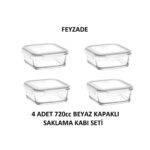 FRESCO Saklama Kabı Seti 4 ADET 720cc (FRS-247)