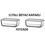 CUBE Kahvaltılık Saklama Kabı Seti 2 adet 1170cc (CUB-238)