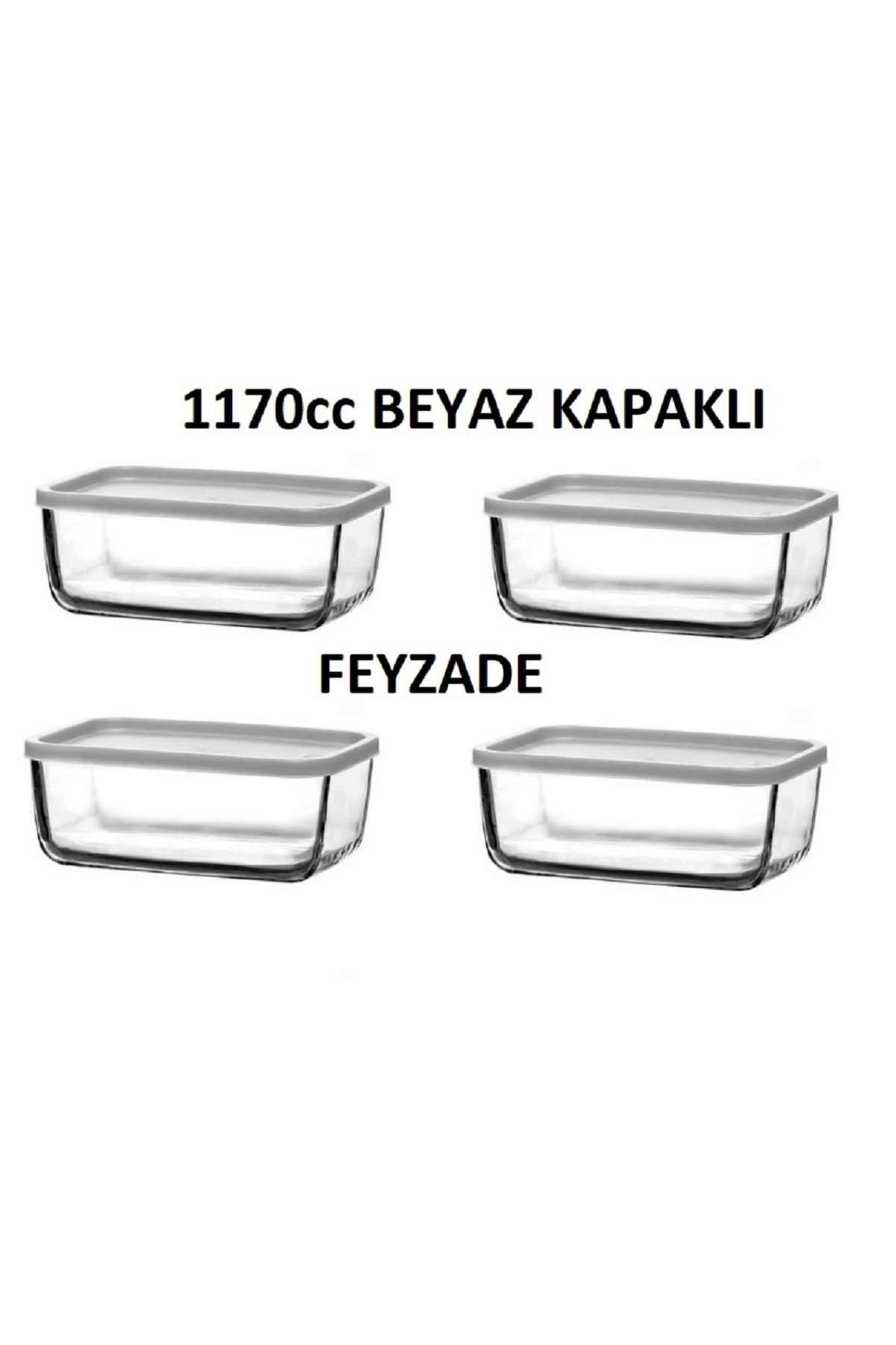 1_org_zoom-440.jpg CUBE Saklama Kabı Seti 4 adet 1170cc (CUB-238) - Görsel 1