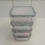 Fresco Cam Kilitli Saklama Kabı 4’lü Set 1150cc KARE (FRS-249)