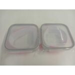 Fresco Cam Kilitli Saklama Kabı 2’li Set 1150cc KARE (FRS-249)