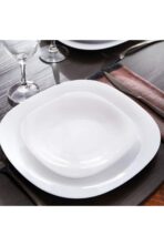 Luminarc Carine Temperli 12 Parça Yemek Takımı.beyaz 6 Adet 27 Cm.servis Ve Beyaz 6 Adet 21 Cm.yemek Tabağı. - Görsel 2