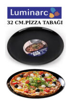 Luminarc diwali carine arcopal friend's Time (SİYAH) 32 Cm. 2 Adet (PİZZA) Tabağı yemek Takımı