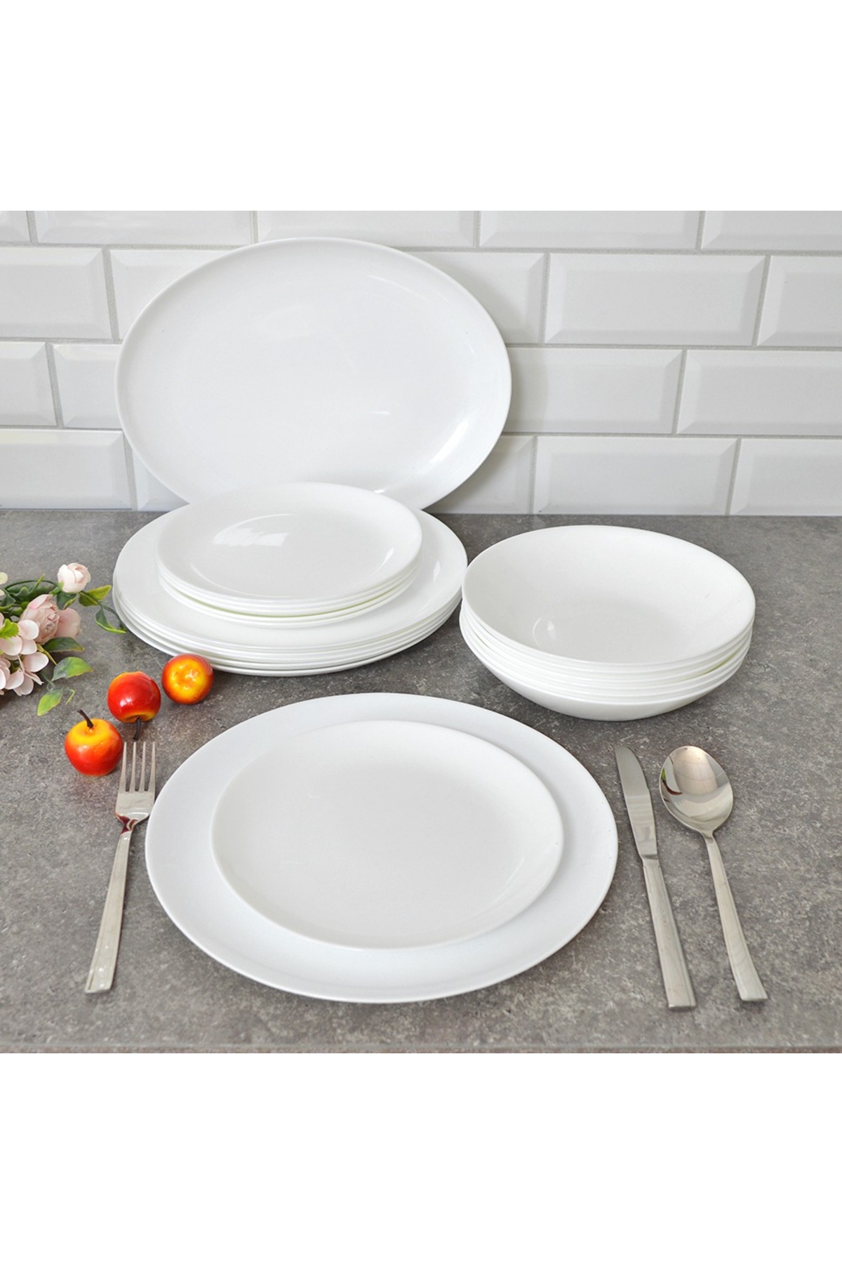 1_org_zoom-97.jpg Luminarc Diwali White 19 Parça Yemek Takımı 33cm-27cm-21cm-12cm - Görsel 1